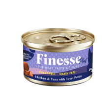 Finesse Plus Grain-Free Chicken and Tuna with Sweet Potato (Digestive Care) 85g, FS-2688, cat Wet Food, Finesse, cat Food, catsmart, Food, Wet Food